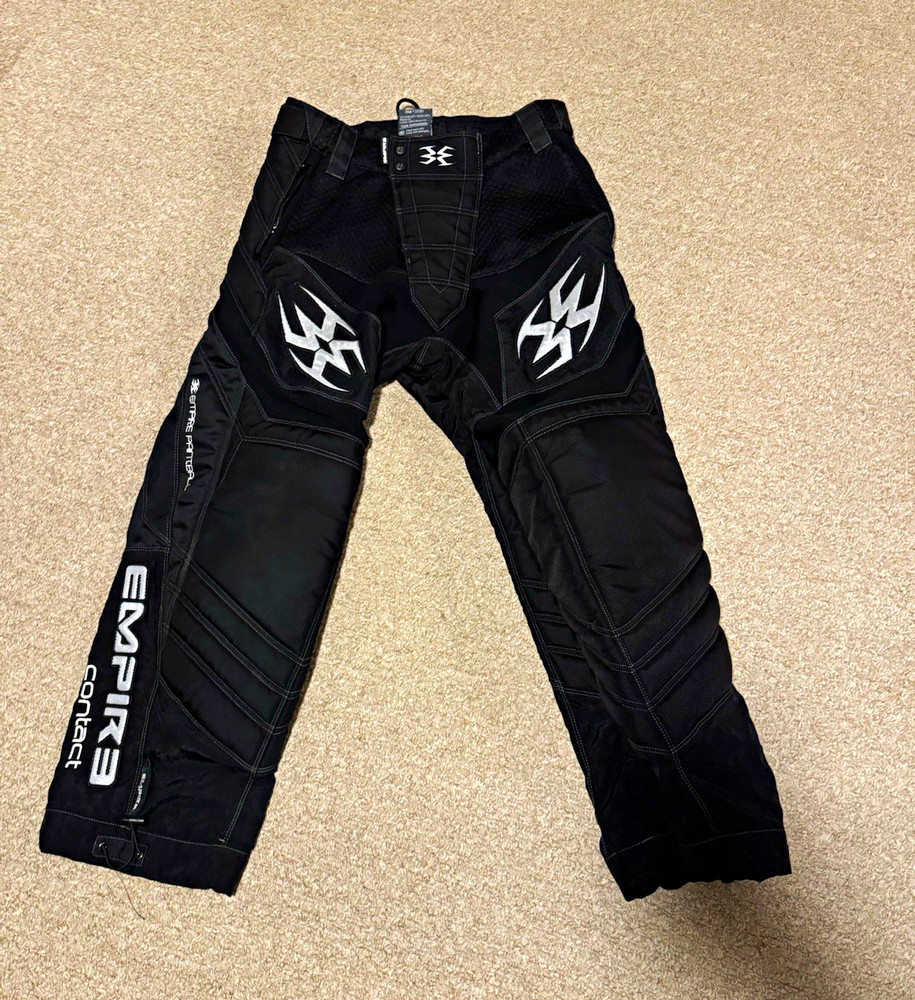 Empire Contact Paintball Pants Adult 34-35 Black & White Colorway Medium