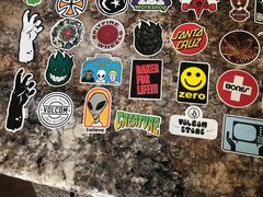 73 Cool Mixed Colors Skateboard Laptop Car stickers