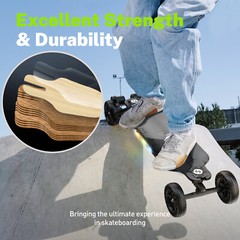 Electric Skateboard Longboard 3000W 32 MPH W/ Ambient Light & Remote Control US
