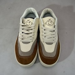 Etnies»Snake» Skate Shoes Brown Tan Grey Suede Canvas Sneakers M8/W9.5 NWB