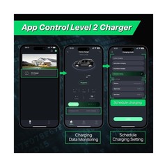 50A Level 2 Tesla EV Charger with NACS Connector, Smart App Control, Large Di…