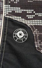 Size Large -SMART PARTS Paintball Pants Mens Camo Pixel Black Adjustable Padded
