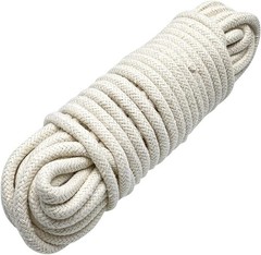 1/4 Inch Natural Cotton Rope – 52 Feet Classic White Craft Rope for DIY Projects