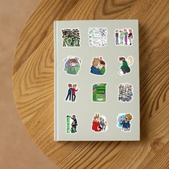 62Pcs Eddsworld Anime Game Stickers Pack, Manga Poster Cartoon Vinyl Waterproof
