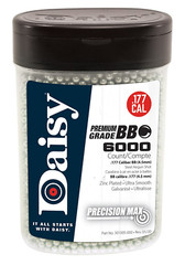 Daisy PrecisionMax Premium 177 Zinc-Plated Steel BB Shots 6000/Bottle 980060444