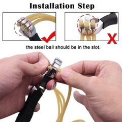 Professional slingshot Stainless Steel Outdoor Hunting slingshots Catapult Sling