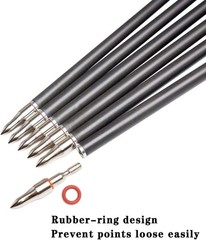 Archery 100 Grain Field 19/64″ Arrow Points Tips Target and Sharp, Sharp