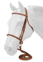 English Bridle & Reins – Raised Leather – Full or Cob – Black-Brown-Chestnut