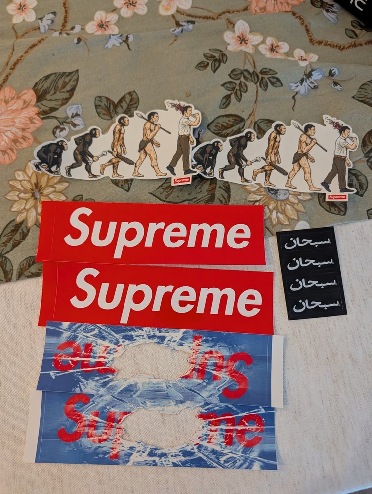Supreme SS26 Sticker Set Shattered Box Logo Mini Arabic Evolution