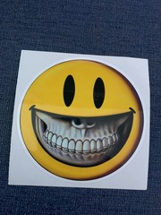 RON ENGLISH GRIN Sticker 5 inch