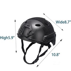 Tactical Airsoft Helmet Full Face Mask Black Paintball Military Style