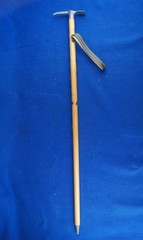 Vintage Miniature Swiss Mountaineering Souvenir Ice Axe Pick ‘Interlaken’ Badges