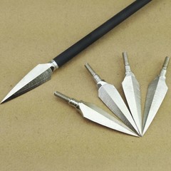 12/24Pcs 150 Grain Arrowheads Broadheads Screw Tip Points Bow Crossbow Hunting