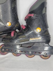 Rollerblade AstroBlade Adult Size 10 InLine Skates Astro Blade Black Purple