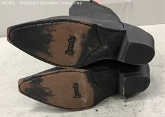 Laredo 51070 Black Leather Western Cowboy Snip Toe Boots Women’s Size 8.5 W