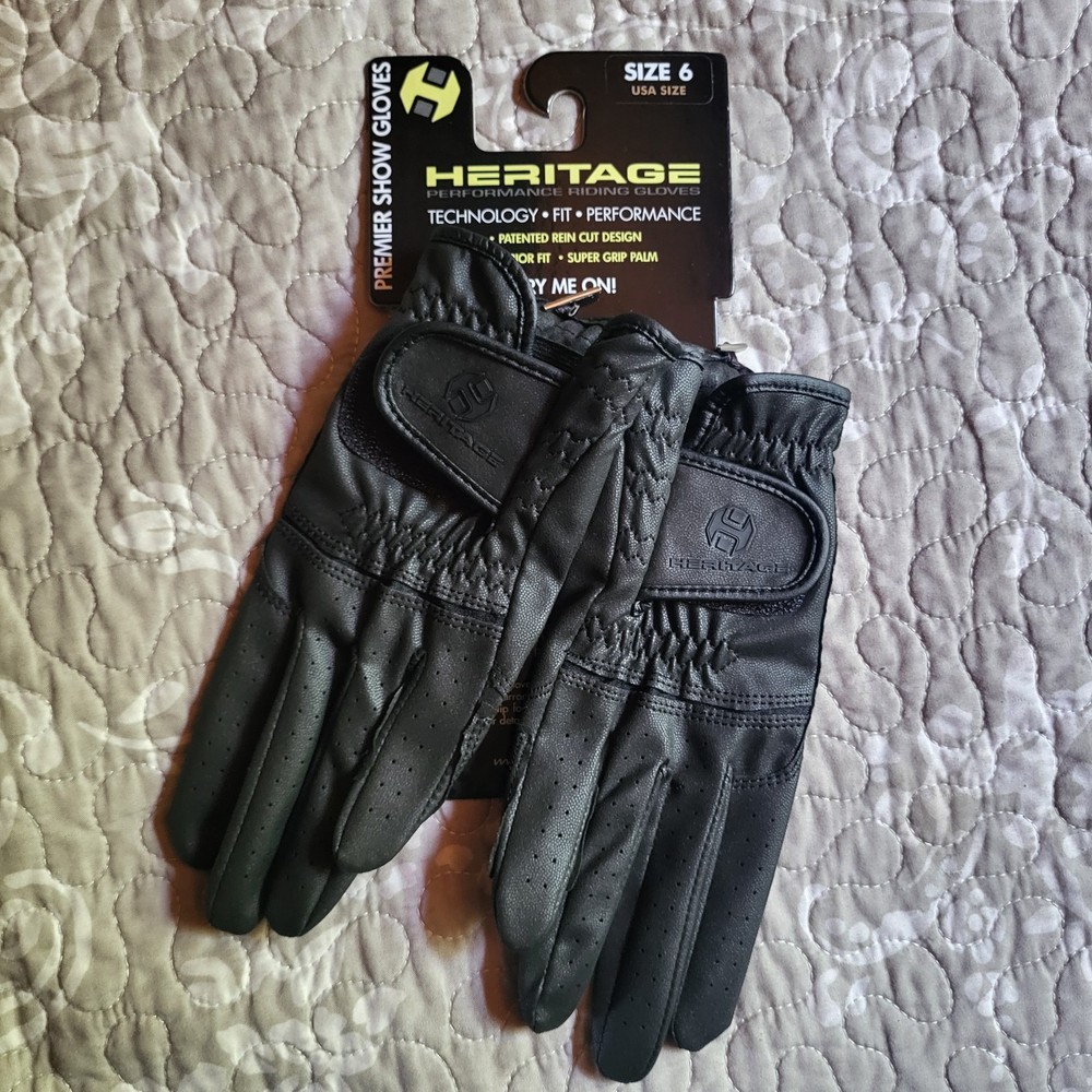 Heritage Riding Gloves For Equestrian Riding Size 6 NWT