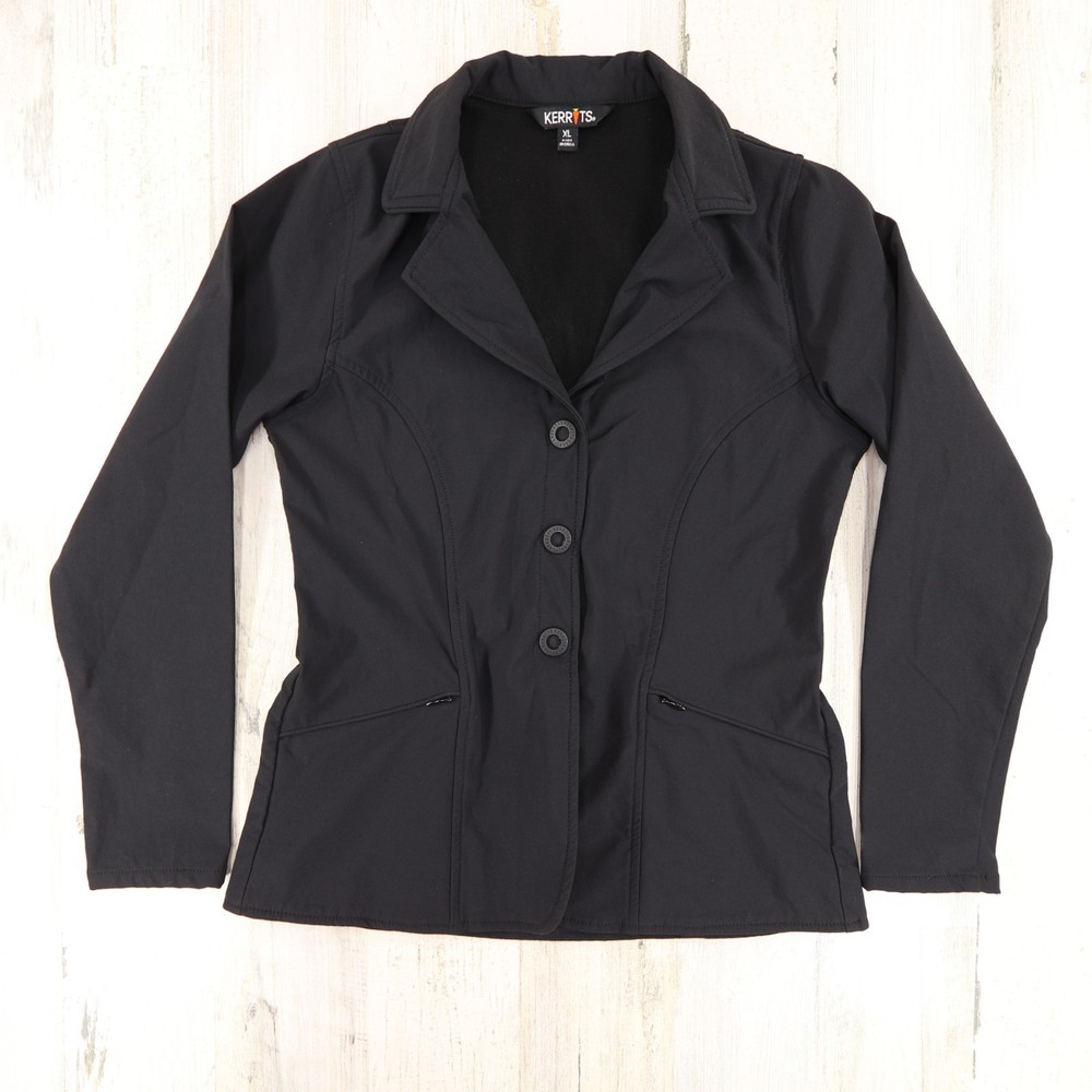 Kerrits Equestrian Jacket Girls XL Black Stretch Competitor Show Coat