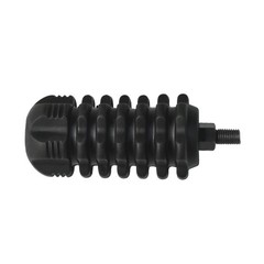 Short Rubber Bow Stabilizer – Black, Dampens Shock for Hunting & Target Archery