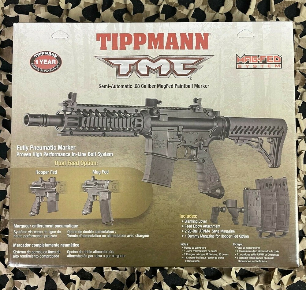 NEW Tippmann TMC Paintball Gun – Black/Black