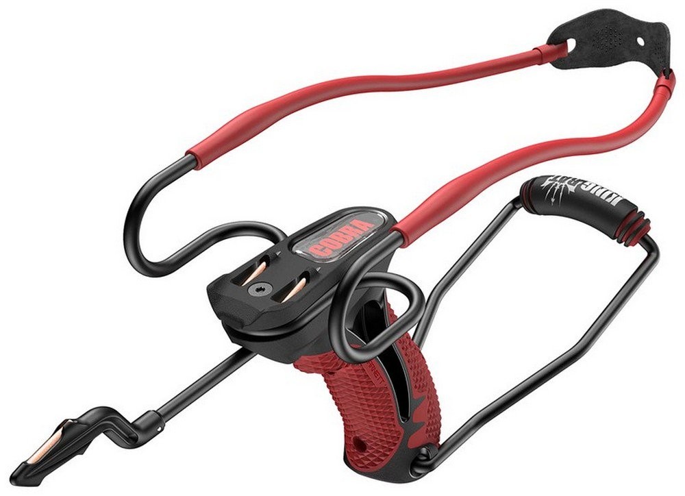 Barnett King Rat Slingshot Set Plastic Metal Rubber Black – Red – BAR50003