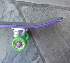 Santa Cruz Keith Meek Slasher Retro Reissue Purple Skateboard Complete Deck READ