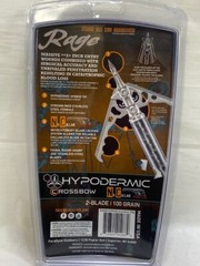 RAGE HYPODERMIC NC (NO COLLAR) 100 GRAIN BROADHEADS 3-PACK (TDW032366)