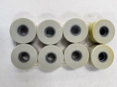 NOS Snyder Platinum roller skate 62mm wheels set of 8 Red print XFirm