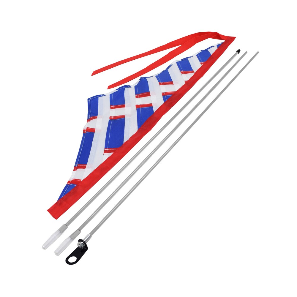 Patriotic Flag Multicolor Sail Safety Flag for Bike & Scooter