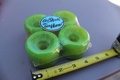 Neon Green 60mm Original 80’s Soft Cruiser Vintage Skateboard WHEELS – Set of 4