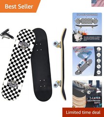 Pro Complete Skateboards for Beginners Girls Boys Kids Youths Teens Adults 31…