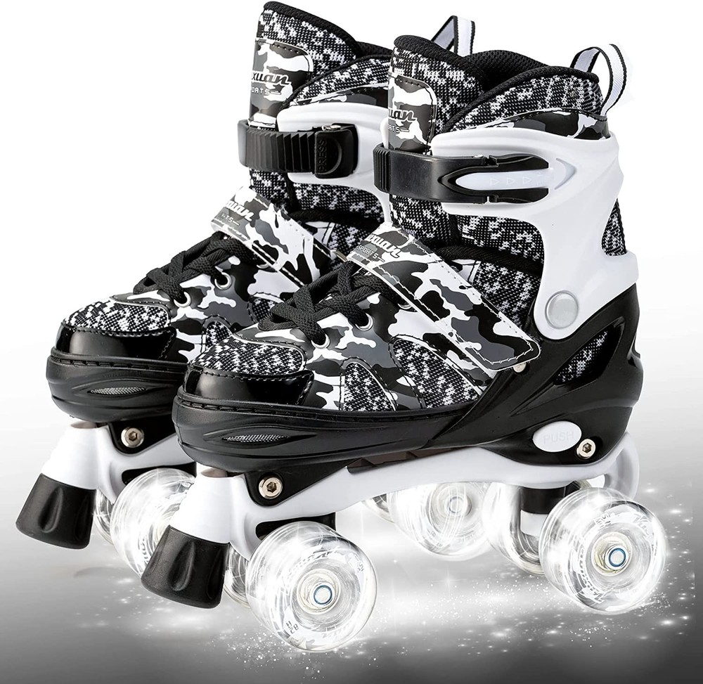Roller Skates for Girls Womens Boys Ages 8-12 Adjustable Kids Youth Teens Rol…