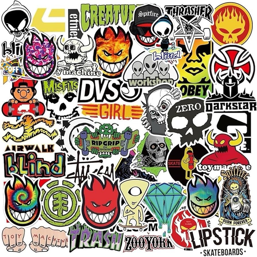 🔥 200 Random Skateboard Stickers Pack Vinyl Laptop Luggage Decals Waterproof 🔥