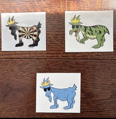 GOAT USA Sticker Mystery Pack ! 5 Stickers – No Duplicates! FREE SHIPPING