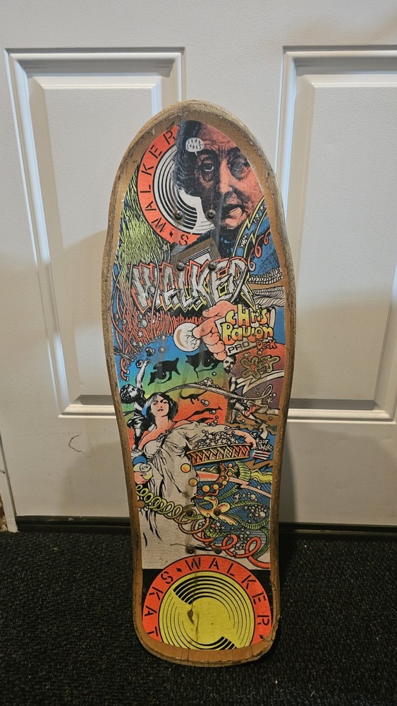 Vintage Walker Skateboard Chris Baucom Pro Deck