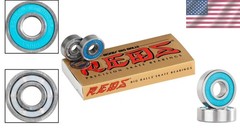 Big Balls Reds High-Performance Skateboard Bearings 8 Pack for Pro Skaters