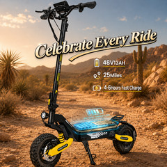 1200W Adult Electric Scooter 48V 13AH 30MPH 25Miles 11»Off-road E-Scooter