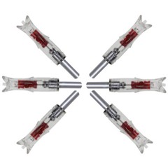 6Pcs Lighted Led Crossbow Arrow Nocks for Crossbow Arrow ID 7.6mm Hunting Arrows
