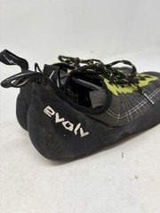 Evolv Climbing Shoes Black Lime Aggressive Approach Men’s Size 11.5 Used