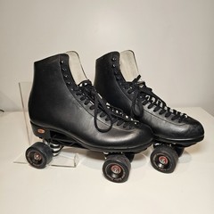 Riedell 121 Ex With 62mm Roller Bones Wheels. Black Leather Mens 11.5