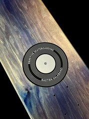 RARE Bastien Salabanzi Vinyl Record Primitive Skateboard Deck Raised Ink NOS NEW