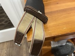 CLASSIC EQUINE SOFT TOUCH 46″ CONTURED Shaped English Hunter Jumper GIRTH Brown