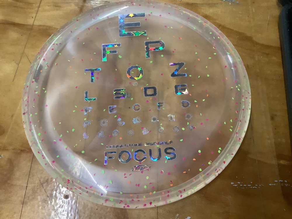 Discraft Crystal FLX Confetti Focus .5 173 gram golf disc Ledgestone Disc Golf