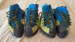 2 Pair of Scarpa Mago Lace Climbing Shoes (Size 40.5EU, 7-2/3M, 8-2/3W)