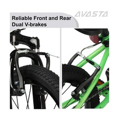 AVASTA Govet 20» Kids Mountain Bike for 6-12 Years Old Boys Girls with Suspe…