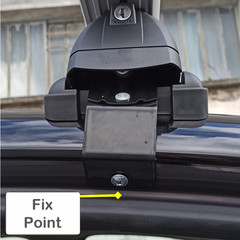 For Volkswagen Golf HB MK8 2020-2025 Roof Rack Cross Bar Normal Roof Black