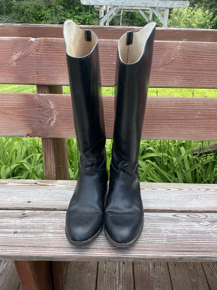 Effingham Boot 1000M Womens Size 9 E Black Pull On 18 Inches Bond Boot Company