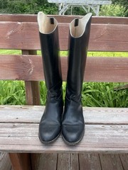 Effingham Boot 1000M Womens Size 9 E Black Pull On 18 Inches Bond Boot Company