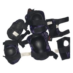 Bell Kids Bike Helmet + Eight Ball Knee Elbow Wrist Guards Set Ages 8+ Years