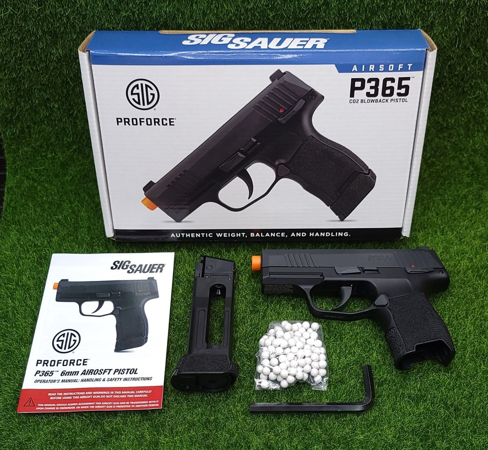 Sig Sauer ProForce P365 Airsoft Pistol BB Semi-Auto CO2 6mm BB 12rd – AIR-PF-365