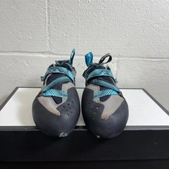 Scarpa Veloce Climbing Shoes Grey Maldive Hook & Loop Women’s 6 US/4 UK